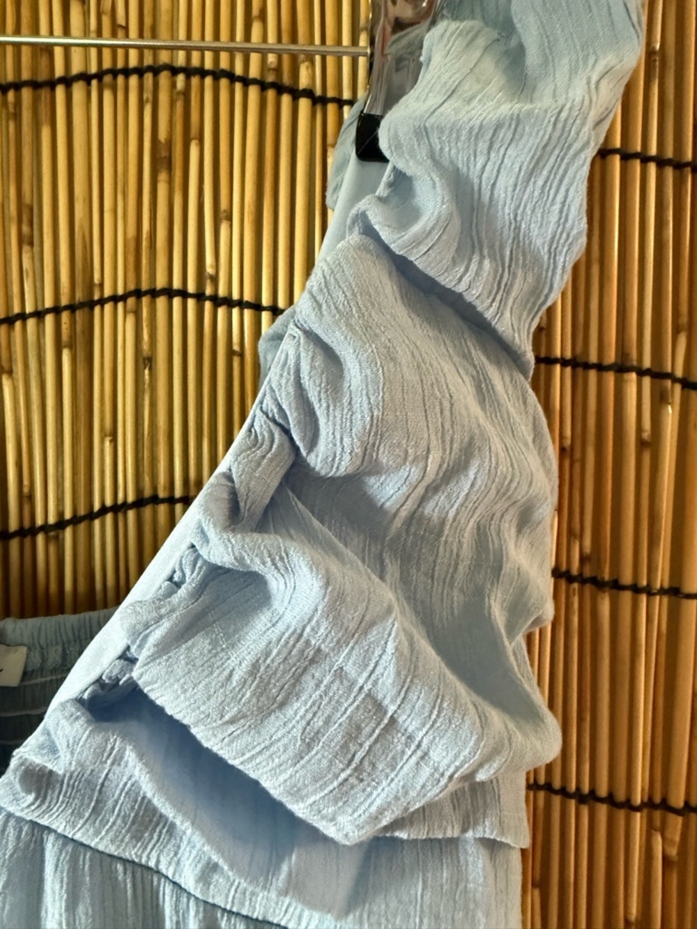 BabyLight Blue Ruffled Maxi Dress - Picture 4 of 5